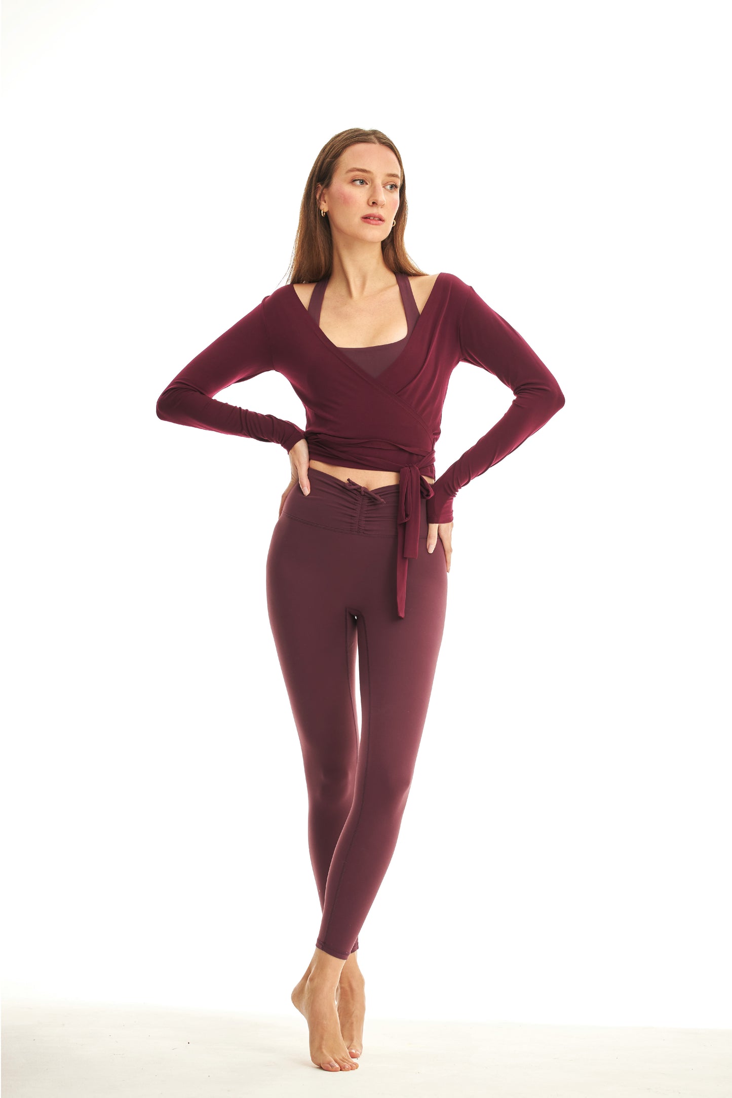 GRAPE GLAZE BALLERINA WRAP ÜST