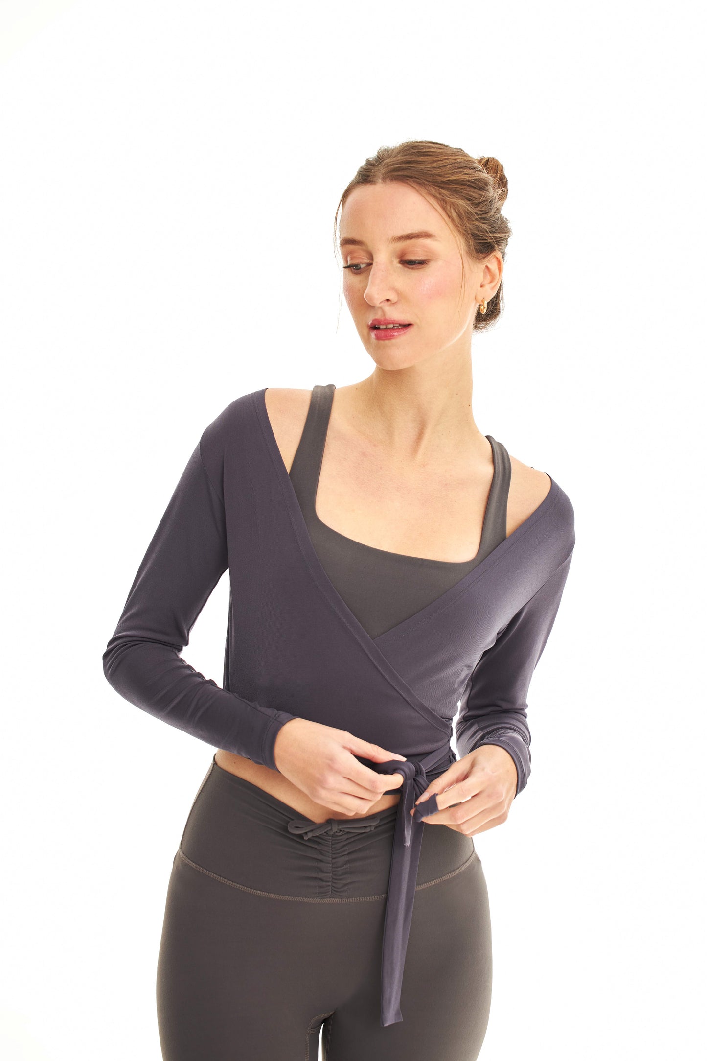 MINERAL GREY BALLERINA WRAP ÜST
