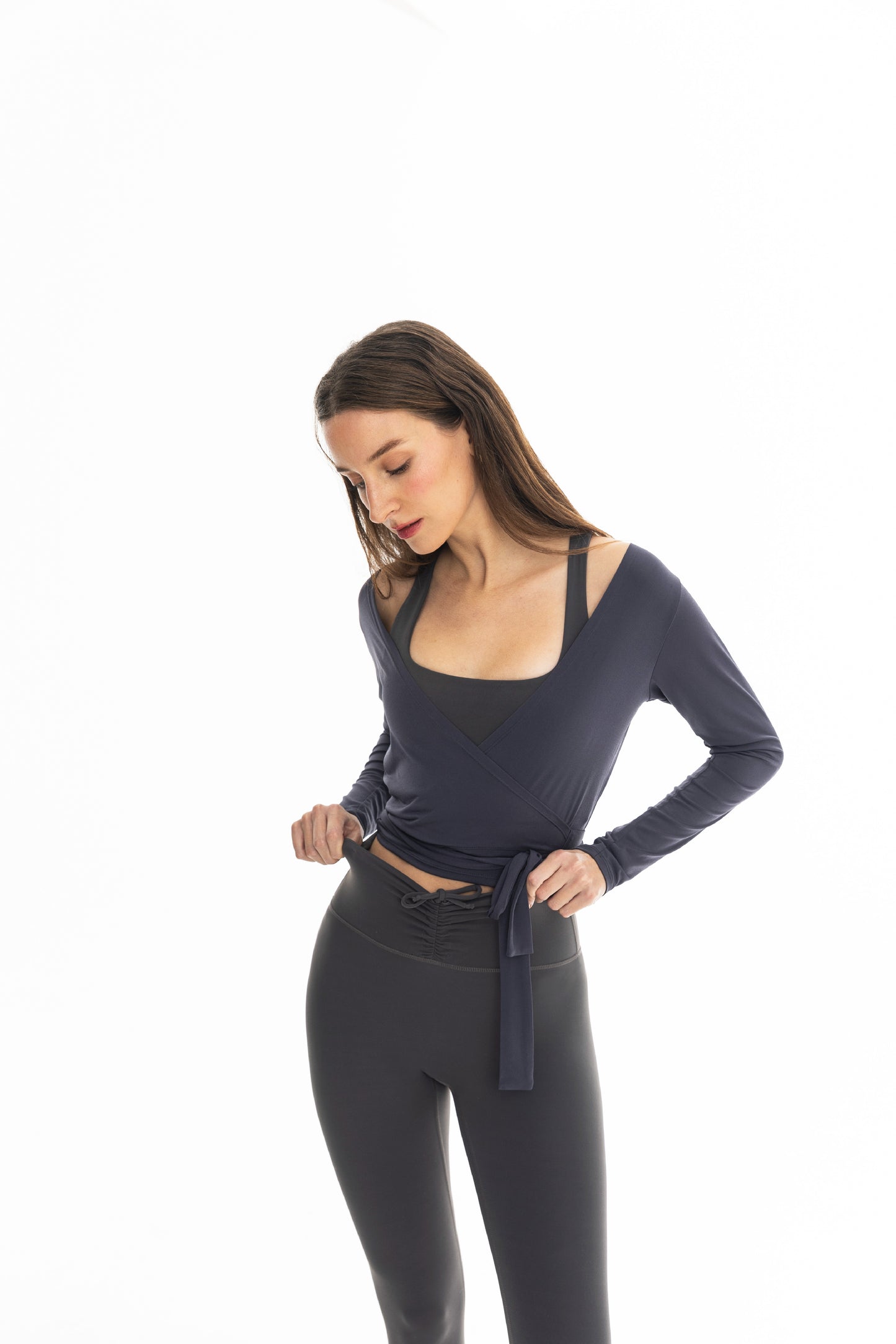 MINERAL GREY BALLERINA WRAP ÜST