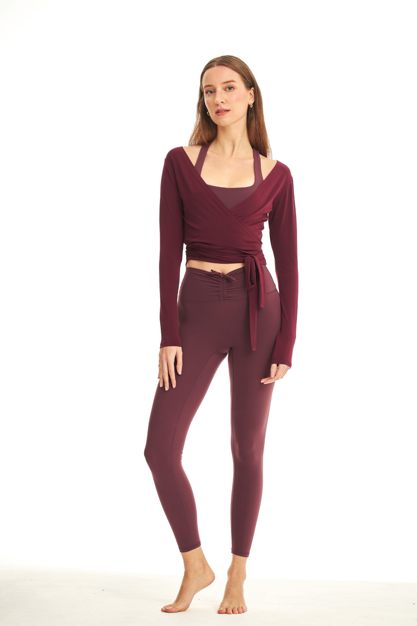 GRAPE GLAZE BALLERINA WRAP TOP ÜST