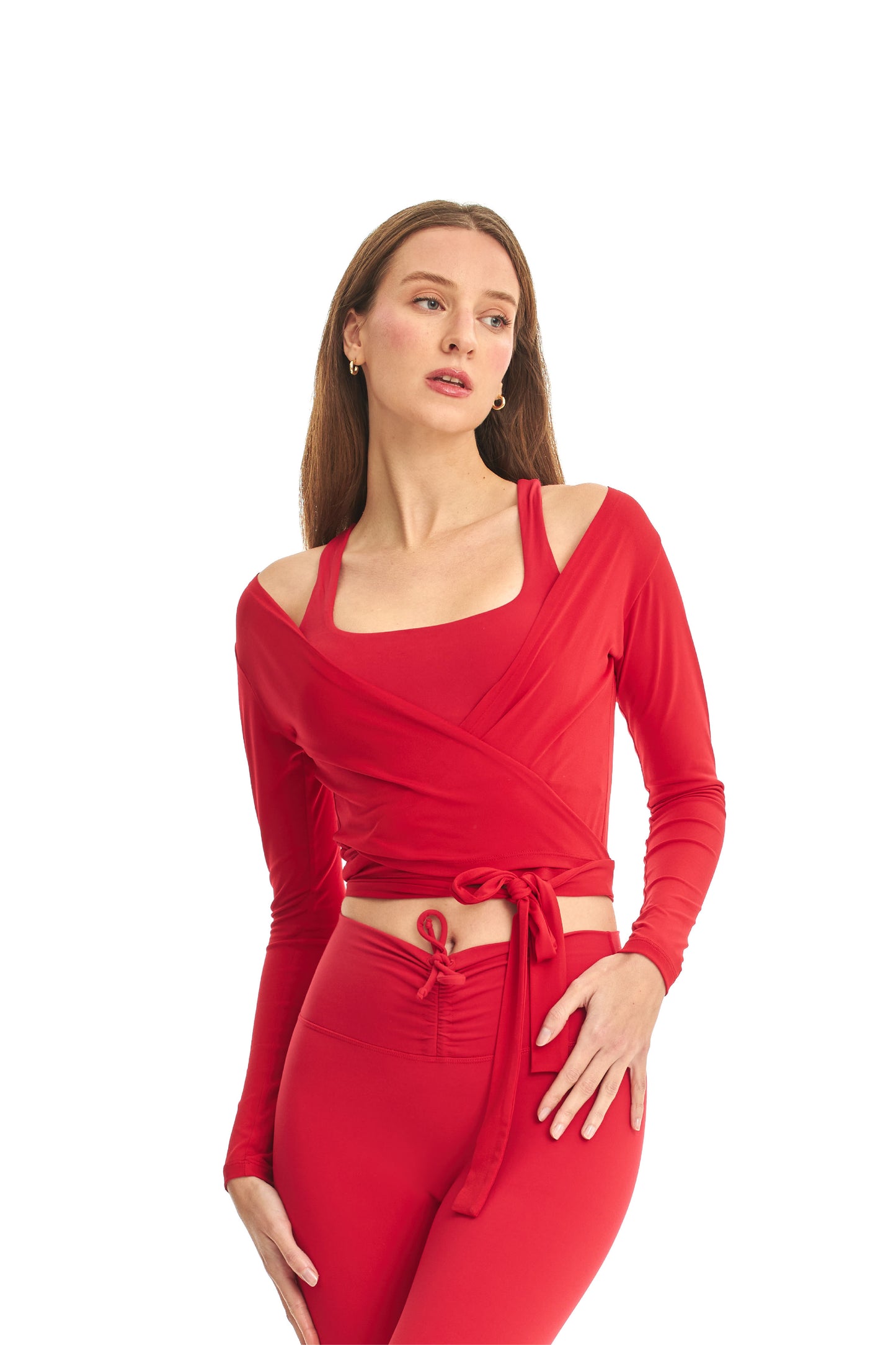 SPICY BERRY BALLERINA WRAP TOP ÜST